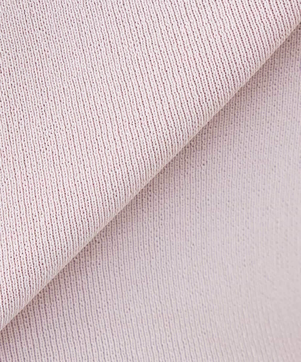 K3FGD79039 a.v.v Elmi(アー・ヴェ・ヴェ) 【低身長サイズ】袖ディテールハーフスリーブVネックサマーニット【洗える/接触冷感/UVカット】 オレンジ