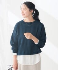 K3FJD05069 a.v.v Elmi(アー・ヴェ・ヴェ) 【低身長サイズ/2SET】レイヤード ニット セット オレンジ