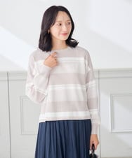 K3FJD05069 a.v.v Elmi(アー・ヴェ・ヴェ) 【低身長サイズ/2SET】レイヤード ニット セット オレンジ