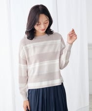 K3FJD05069 a.v.v Elmi(アー・ヴェ・ヴェ) 【低身長サイズ/2SET】レイヤード ニット セット オレンジ