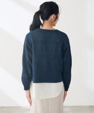 K3FJD05069 a.v.v Elmi(アー・ヴェ・ヴェ) 【低身長サイズ/2SET】レイヤード ニット セット オレンジ