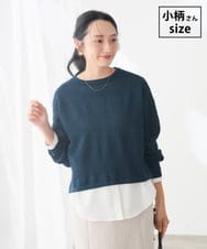 K3FJD05069 a.v.v Elmi(アー・ヴェ・ヴェ) 【低身長サイズ/2SET】レイヤード ニット セット グリーン