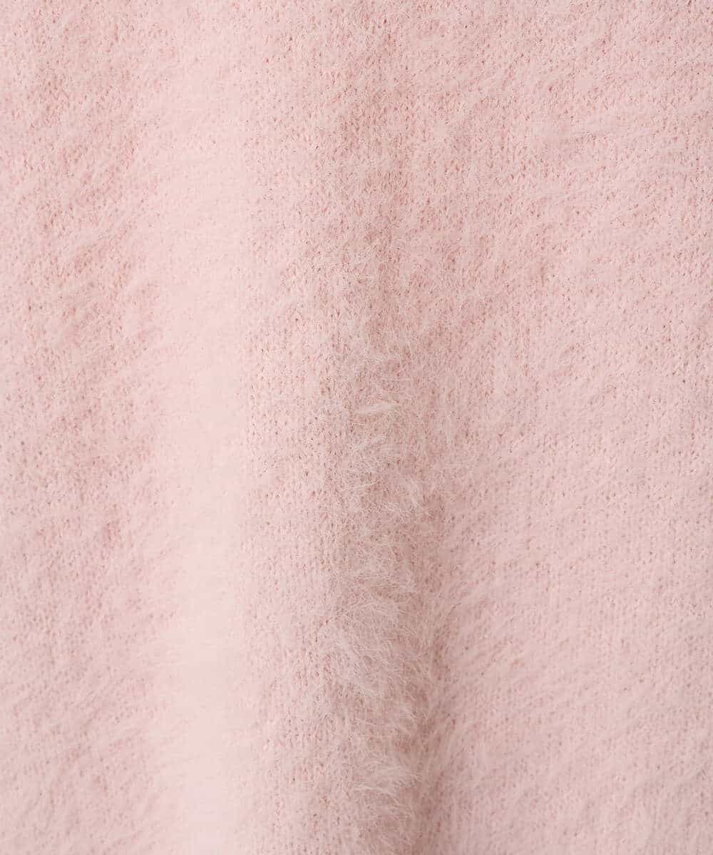 K3FLA32049 a.v.v Elmi(アー・ヴェ・ヴェ) 【低身長サイズ】フェザーヤーンバイカラーニット グレー