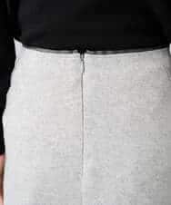 K3HBD15059 a.v.v Elmi(アー・ヴェ・ヴェ) 【低身長サイズ】ウールライクジャージマーメイドスカート【洗える/ストレッチ】 ライトグレー