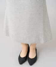 K3HBD15059 a.v.v Elmi(アー・ヴェ・ヴェ) 【低身長サイズ】ウールライクジャージマーメイドスカート【洗える/ストレッチ】 ライトグレー