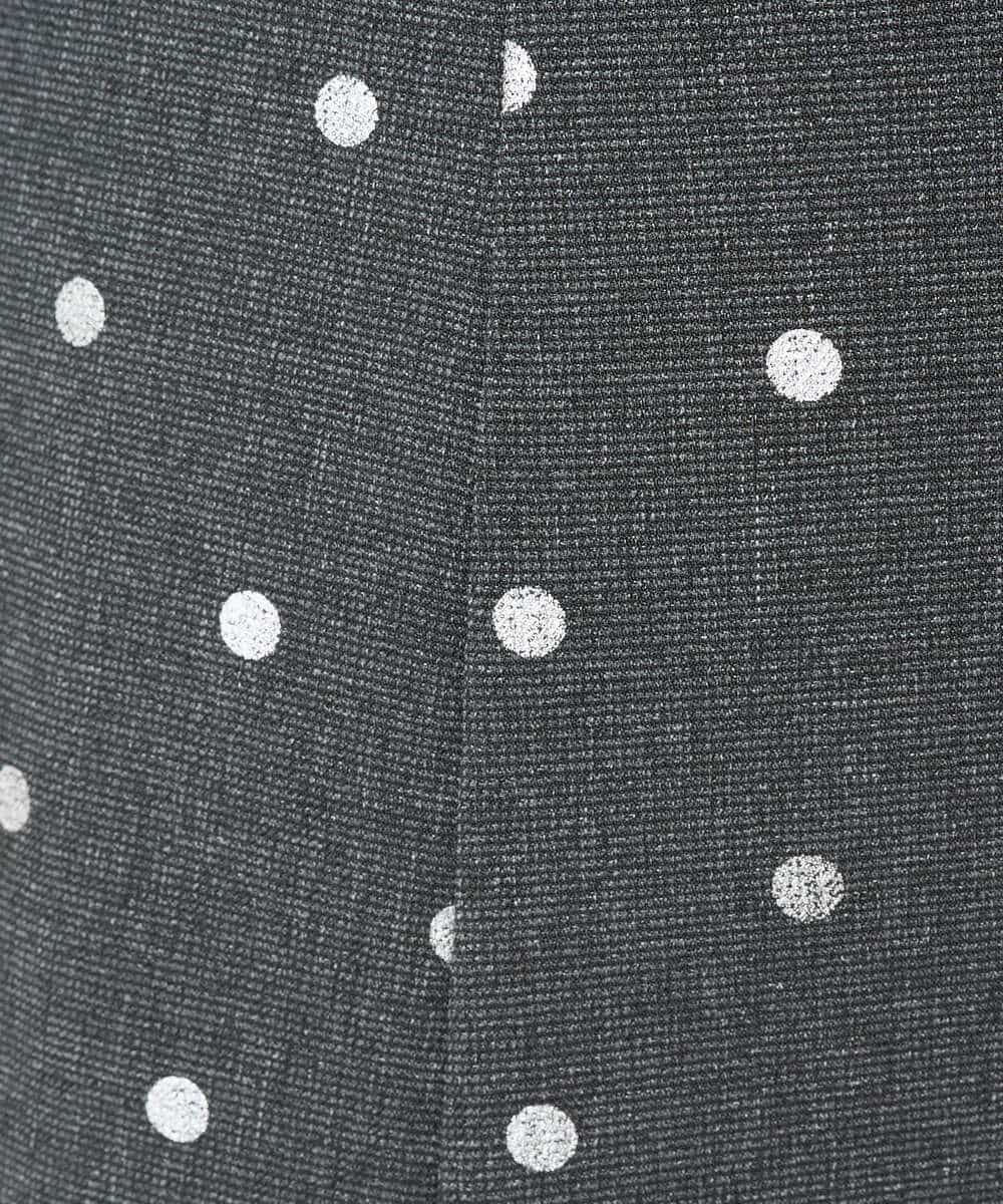 K3HBD16059 a.v.v Elmi(アー・ヴェ・ヴェ) 【低身長サイズ】箔ドットフレアスカート ダークグレー