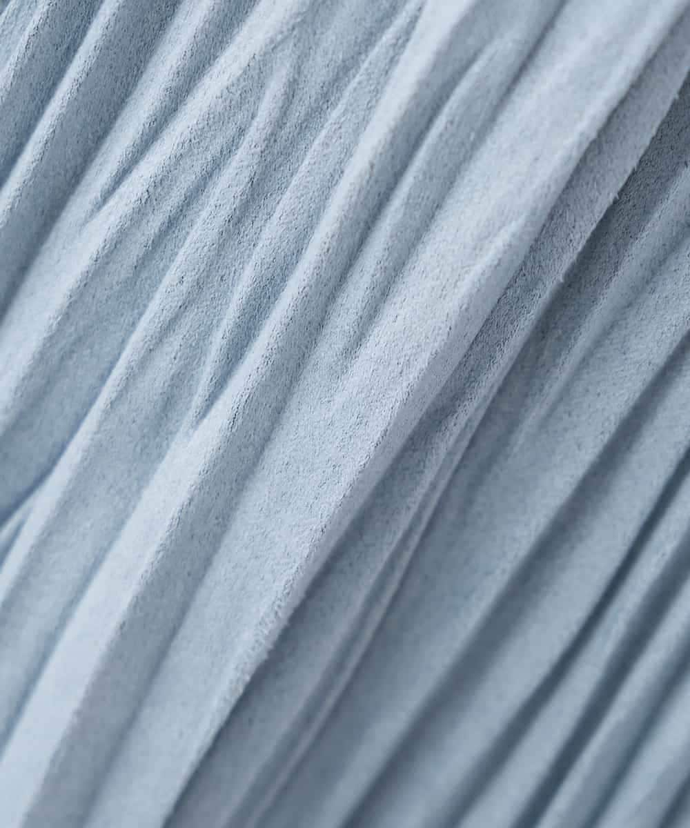 K3HBD17059 a.v.v Elmi(アー・ヴェ・ヴェ) 【低身長サイズ】フェイクスエードランダムプリーツスカート【洗える】 ライトピンク