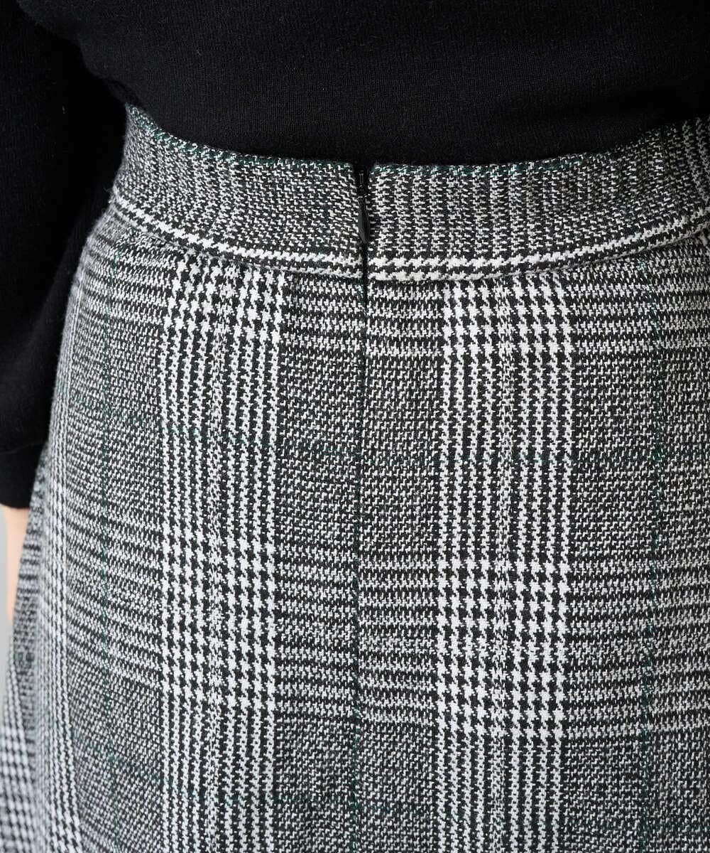 K3HBD19059 a.v.v Elmi(アー・ヴェ・ヴェ) 【低身長サイズ】チェック柄フレアスカート ブラック系