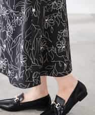 K3HDD07054 a.v.v Elmi(アー・ヴェ・ヴェ) 【低身長サイズ】フラワープリントマーメイドスカート ベージュ