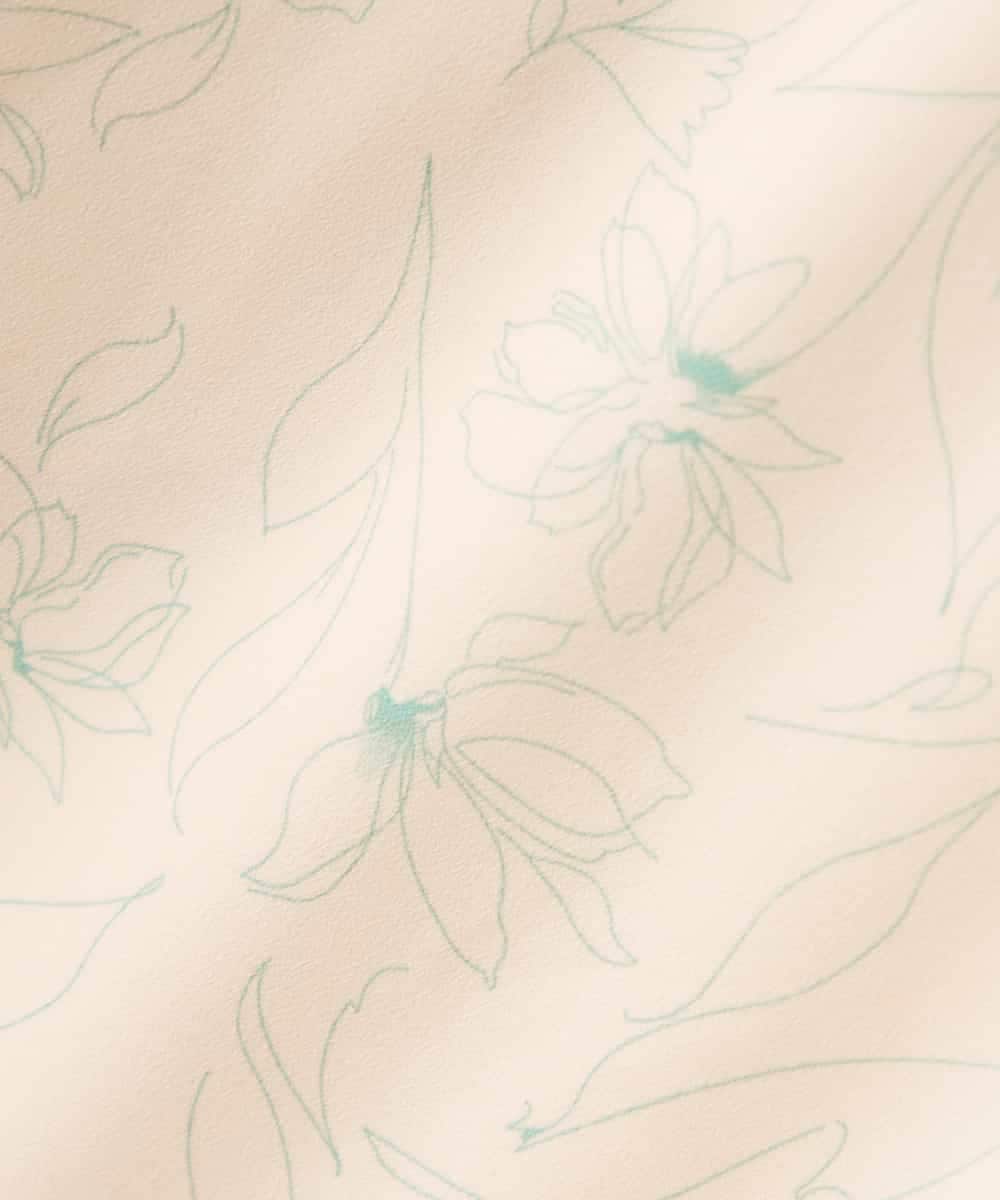 K3HDD07054 a.v.v Elmi(アー・ヴェ・ヴェ) 【低身長サイズ】フラワープリントマーメイドスカート ベージュ