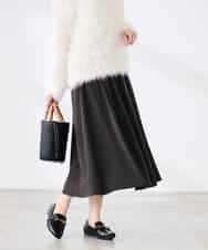 K3HDD09049 a.v.v Elmi(アー・ヴェ・ヴェ) 【低身長サイズ】落ち感フレアスカート ライトイエロー