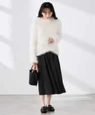 K3HDD09049 a.v.v Elmi(アー・ヴェ・ヴェ) 【低身長サイズ】落ち感フレアスカート ライトイエロー