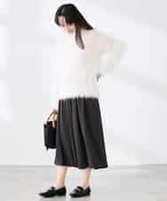 K3HDD09049 a.v.v Elmi(アー・ヴェ・ヴェ) 【低身長サイズ】落ち感フレアスカート ライトイエロー