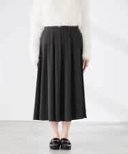 K3HDD09049 a.v.v Elmi(アー・ヴェ・ヴェ) 【低身長サイズ】落ち感フレアスカート ライトイエロー