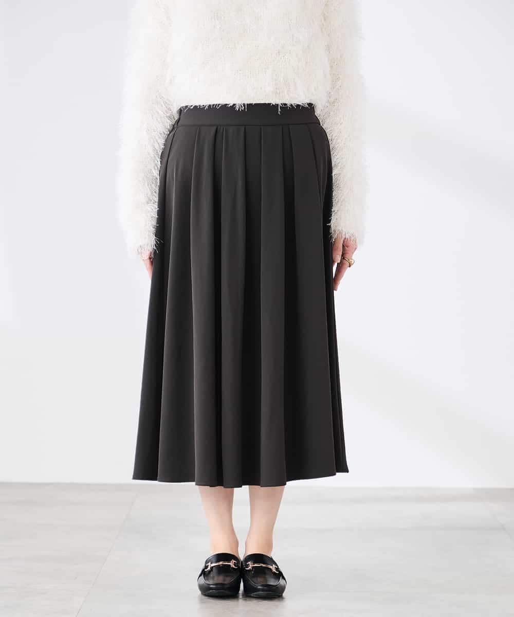 K3HDD09049 a.v.v Elmi(アー・ヴェ・ヴェ) 【低身長サイズ】落ち感フレアスカート ライトイエロー