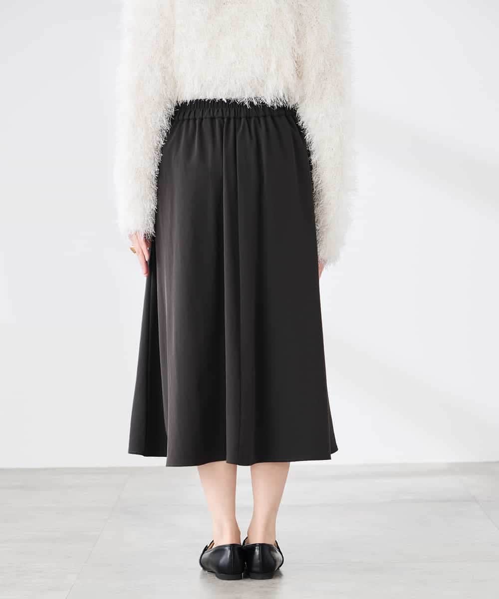 K3HDD09049 a.v.v Elmi(アー・ヴェ・ヴェ) 【低身長サイズ】落ち感フレアスカート ライトイエロー