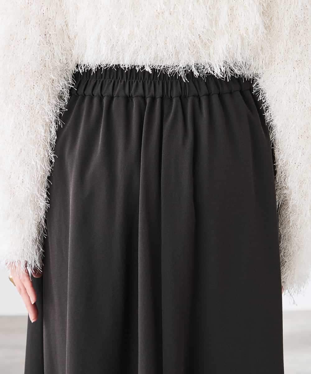 K3HDD09049 a.v.v Elmi(アー・ヴェ・ヴェ) 【低身長サイズ】落ち感フレアスカート ライトイエロー