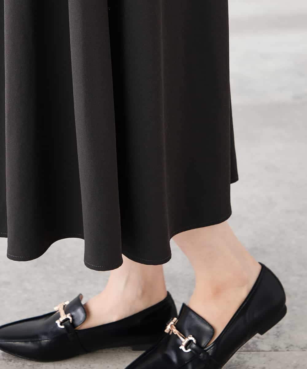 K3HDD09049 a.v.v Elmi(アー・ヴェ・ヴェ) 【低身長サイズ】落ち感フレアスカート ライトイエロー