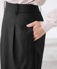 K3HDD10054 a.v.v Elmi(アー・ヴェ・ヴェ) 【低身長サイズ】【洗える】ストレッチナロースカート くすみライトイエロー