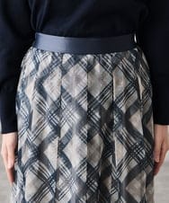 K3HDD23064 a.v.v Elmi(アー・ヴェ・ヴェ) 【低身長サイズ】チェック柄チュールスカート ベージュ