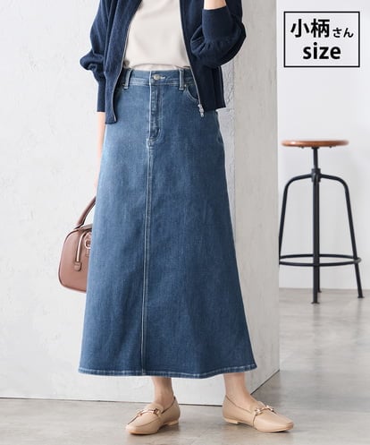 K3HFD02059  【低身長サイズ】Aラインデニムスカート