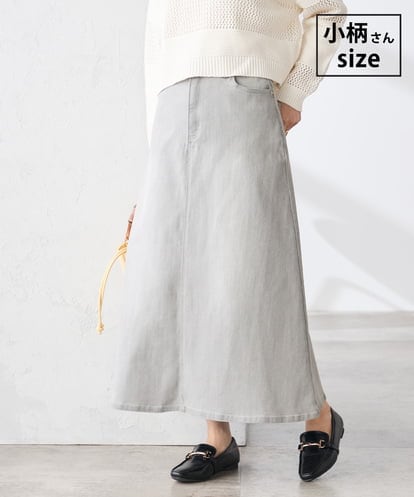 K3HFD02059 a.v.v Elmi 【低身長サイズ】Aラインデニムスカート