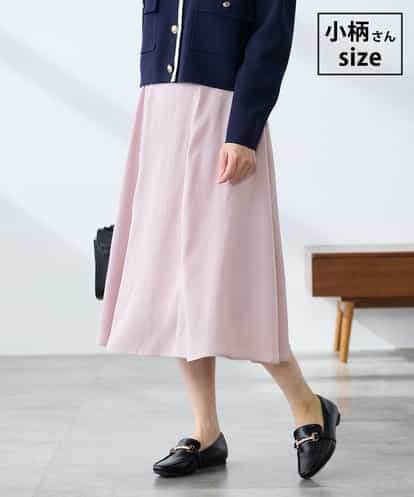 K3HFD14049 a.v.v Elmi 【低身長サイズ】【洗える/イージーケア】シルキーサテンフレアスカート
