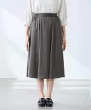 K3HFD14049 a.v.v Elmi(アー・ヴェ・ヴェ) 【低身長サイズ】【洗える/イージーケア】シルキーサテンフレアスカート ピンク