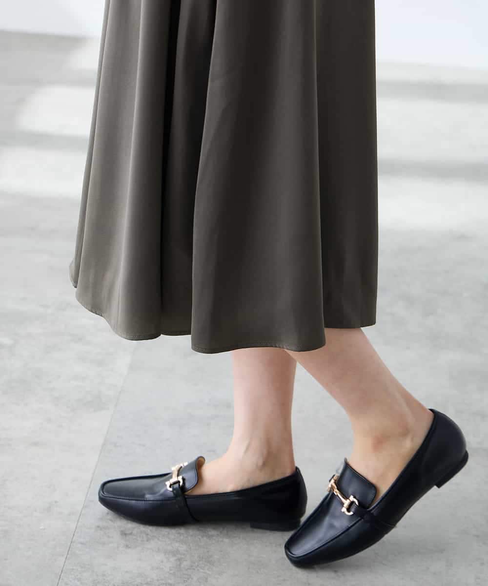 K3HFD14049 a.v.v Elmi(アー・ヴェ・ヴェ) 【低身長サイズ】【洗える/イージーケア】シルキーサテンフレアスカート ピンク