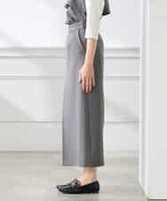 K3HFD22059 a.v.v Elmi(アー・ヴェ・ヴェ) 【低身長サイズ】ストライプナロースカート グレー