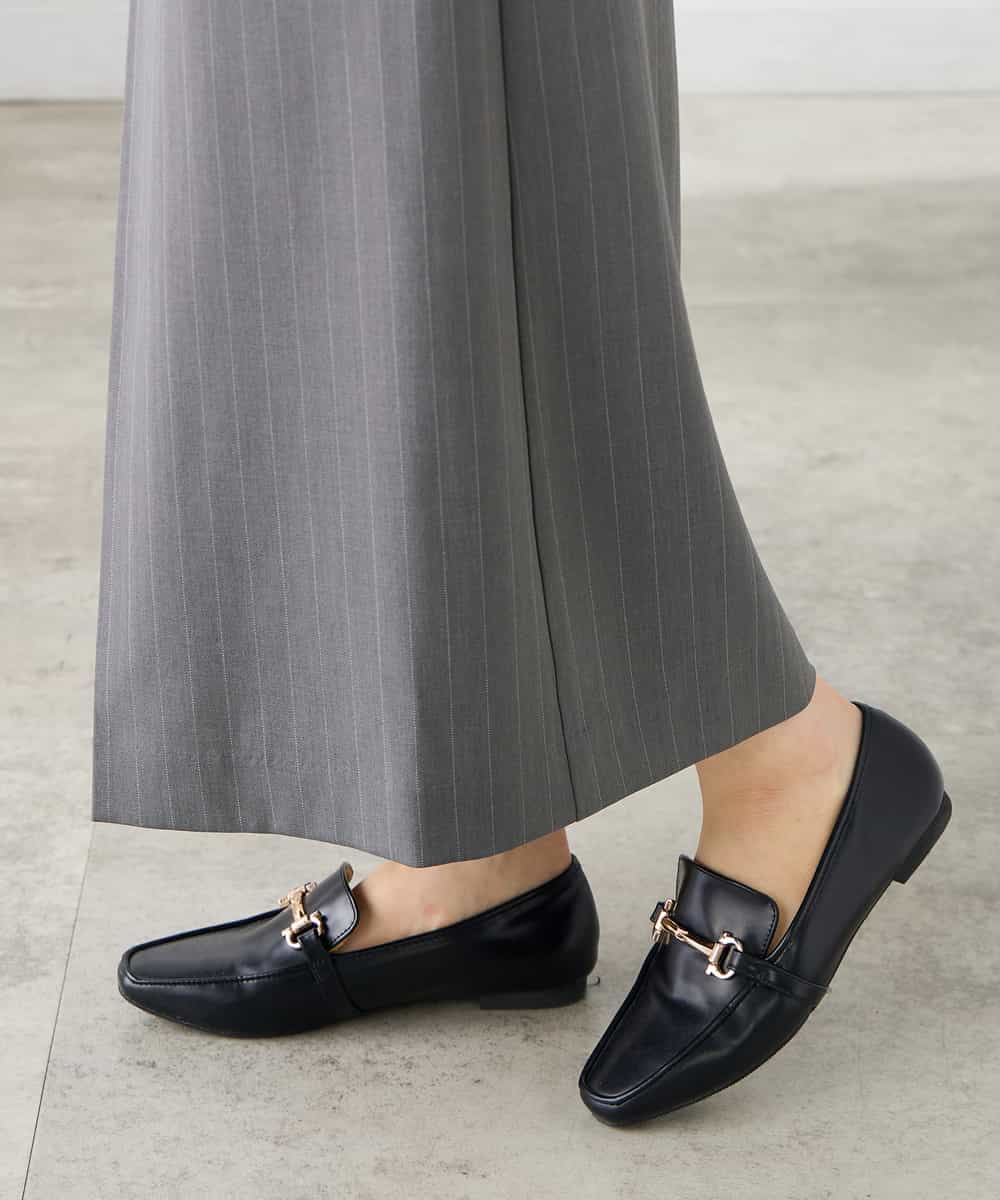 K3HFD22059 a.v.v Elmi(アー・ヴェ・ヴェ) 【低身長サイズ】ストライプナロースカート グレー