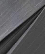 K3HFD22059 a.v.v Elmi(アー・ヴェ・ヴェ) 【低身長サイズ】ストライプナロースカート グレー