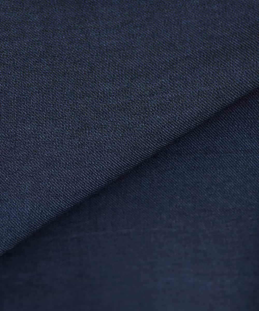 K3HGD04059 a.v.v Elmi(アー・ヴェ・ヴェ) 【低身長サイズ/接触冷感/UVカット】リネンライクフレアスカート【セットアップ対応/アンチピリング】 ネイビー