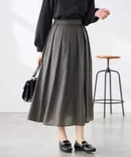 K3HGD06059 a.v.v Elmi(アー・ヴェ・ヴェ) 【低身長サイズ】シアーフレアスカート ブルー