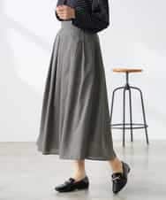 K3HGD06059 a.v.v Elmi(アー・ヴェ・ヴェ) 【低身長サイズ】シアーフレアスカート ブルー