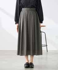 K3HGD06059 a.v.v Elmi(アー・ヴェ・ヴェ) 【低身長サイズ】シアーフレアスカート ブルー