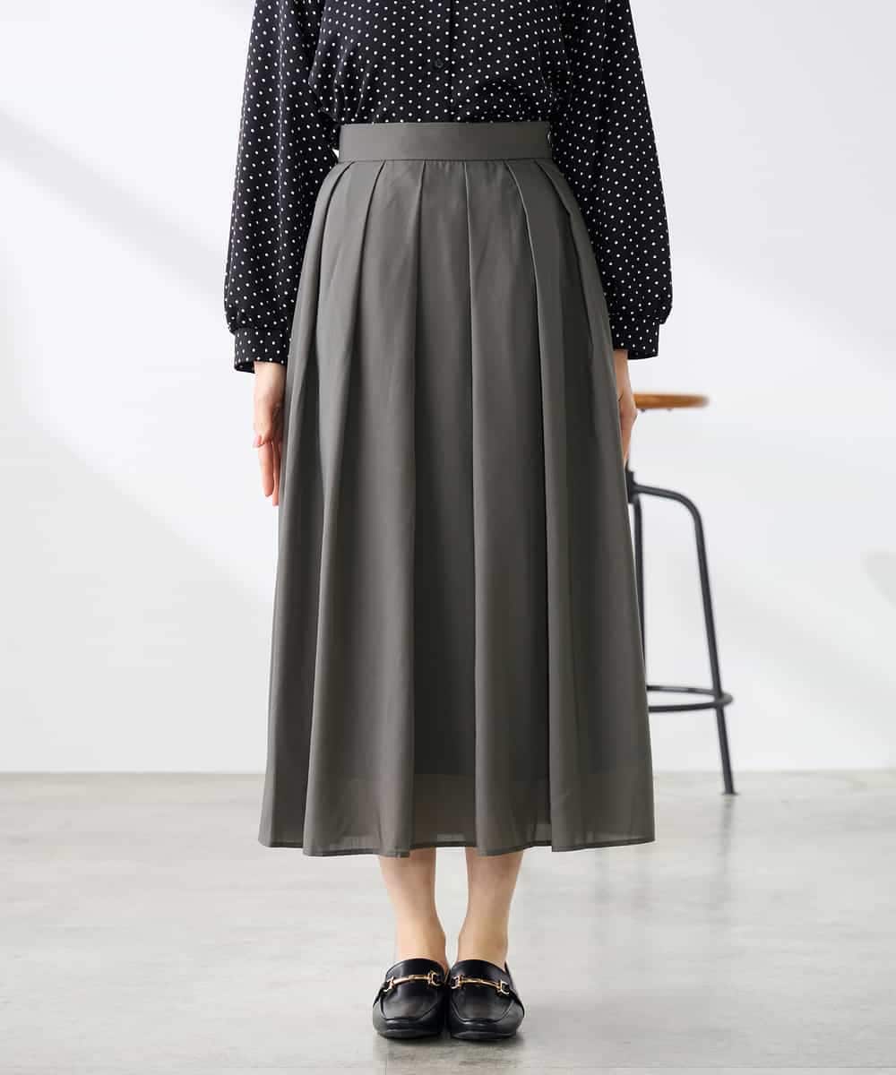 K3HGD06059 a.v.v Elmi(アー・ヴェ・ヴェ) 【低身長サイズ】シアーフレアスカート ブルー