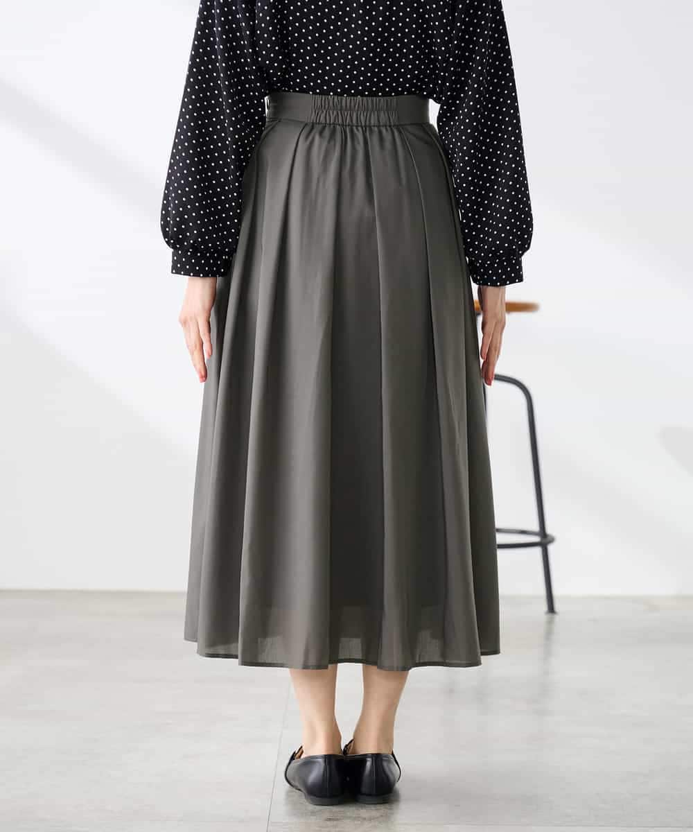 K3HGD06059 a.v.v Elmi(アー・ヴェ・ヴェ) 【低身長サイズ】シアーフレアスカート ブルー