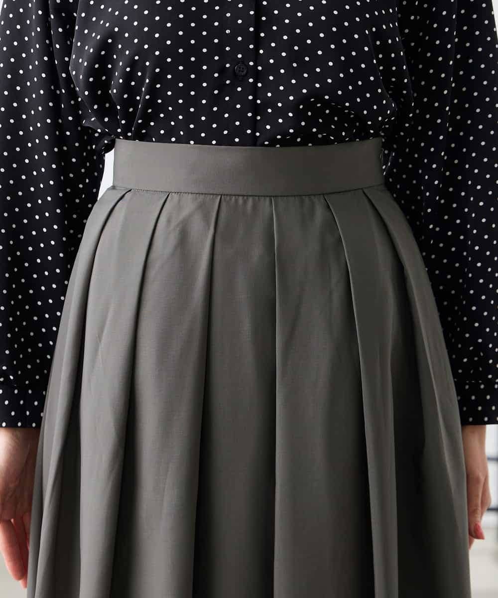 K3HGD06059 a.v.v Elmi(アー・ヴェ・ヴェ) 【低身長サイズ】シアーフレアスカート ブルー