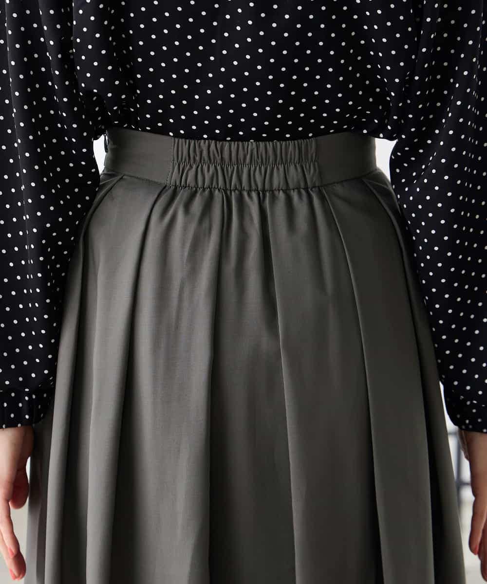 K3HGD06059 a.v.v Elmi(アー・ヴェ・ヴェ) 【低身長サイズ】シアーフレアスカート ブルー