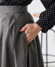 K3HGD06059 a.v.v Elmi(アー・ヴェ・ヴェ) 【低身長サイズ】シアーフレアスカート ブルー