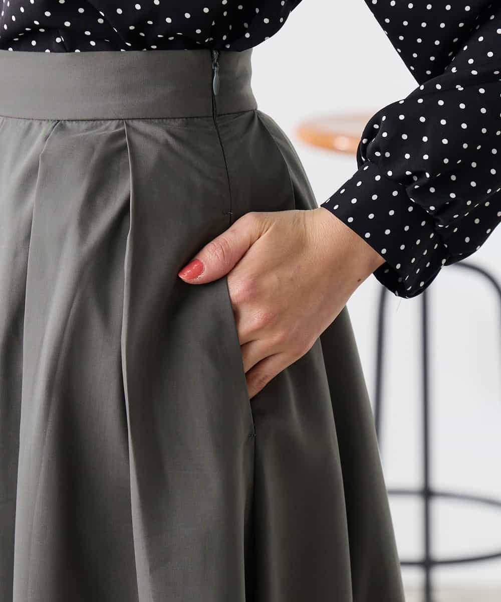 K3HGD06059 a.v.v Elmi(アー・ヴェ・ヴェ) 【低身長サイズ】シアーフレアスカート ブルー