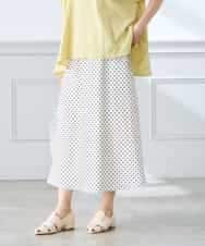 K3HGD24054 a.v.v Elmi(アー・ヴェ・ヴェ) 【低身長サイズ/マシンウォッシャブル】ソフトマーメイドサテンスカート グレージュ