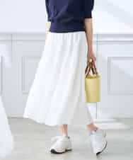 K3HGD25059 a.v.v Elmi(アー・ヴェ・ヴェ) 【低身長サイズ/洗える】ティアードプリーツスカート カーキ