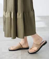 K3HGD25059 a.v.v Elmi(アー・ヴェ・ヴェ) 【低身長サイズ/洗える】ティアードプリーツスカート カーキ