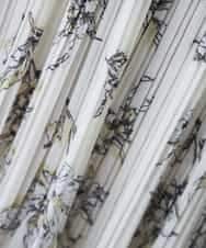 K3HGD36059 a.v.v Elmi(アー・ヴェ・ヴェ) 【低身長サイズ/洗える】フラワープリントランダムプリーツスカート ネイビー