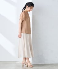 K3HHD32059 a.v.v Elmi(アー・ヴェ・ヴェ) 【低身長サイズ】ゴアード切替フレアスカート アイボリー