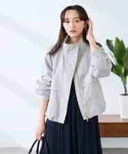 K3JDD07089 a.v.v Elmi(アー・ヴェ・ヴェ) 【低身長サイズ】ナイロンワッシャーブルゾン ベージュ