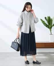 K3JDD07089 a.v.v Elmi(アー・ヴェ・ヴェ) 【低身長サイズ】ナイロンワッシャーブルゾン ベージュ