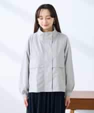 K3JDD07089 a.v.v Elmi(アー・ヴェ・ヴェ) 【低身長サイズ】ナイロンワッシャーブルゾン ベージュ